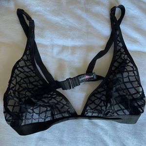 Cosabella black sheer bralette